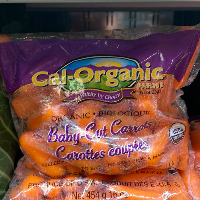 Organic Baby-Cut Carrots Peeled, Ready to Eat 454g