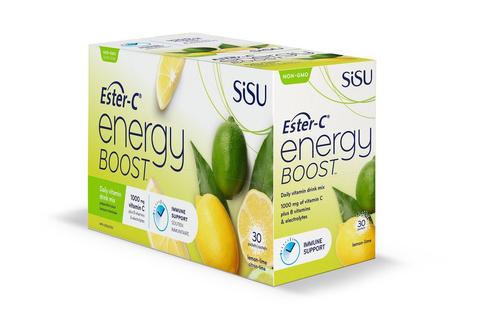 SISU - Ester-C Energe Boost Vitamin Drink Mix (Lime fllavour) 30 Sachets