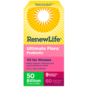 RenewLife Ultimate Flora Probiotic (VS for Women - 50Billion) 60 Vegecaps