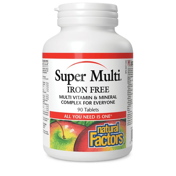 Natural Factors Super Multi Iron Free 90vcaps