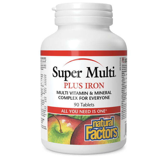 Natural Factors Super Multi with Iron 90vcaps
