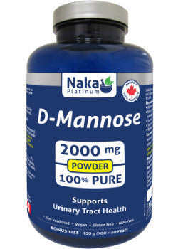 Naka D-Mannose Powder Unflavoured - Supports Urinary Tract Health. 150g
