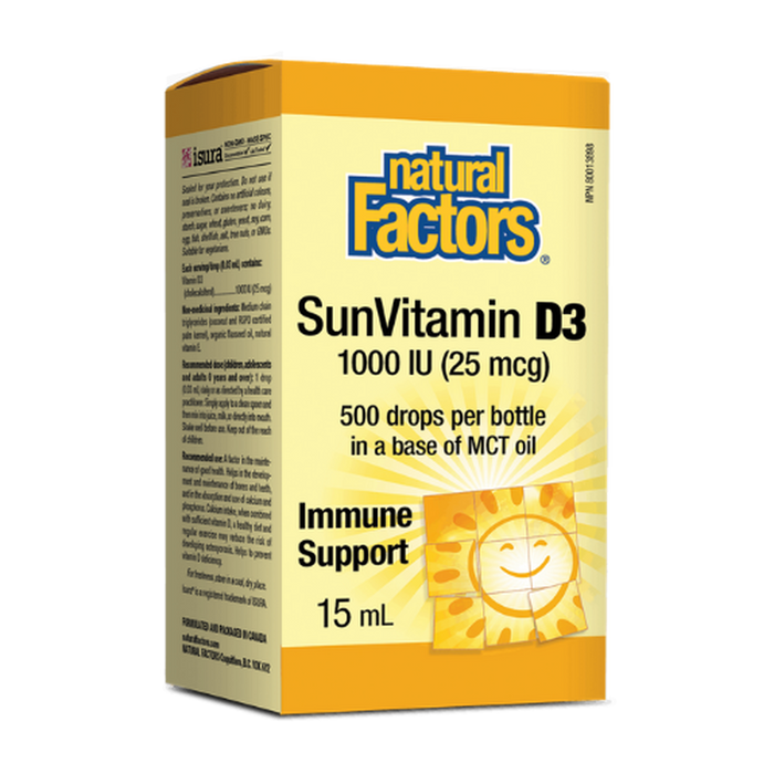 Natural Factors SunVitamin D3 1000 IU 15ml