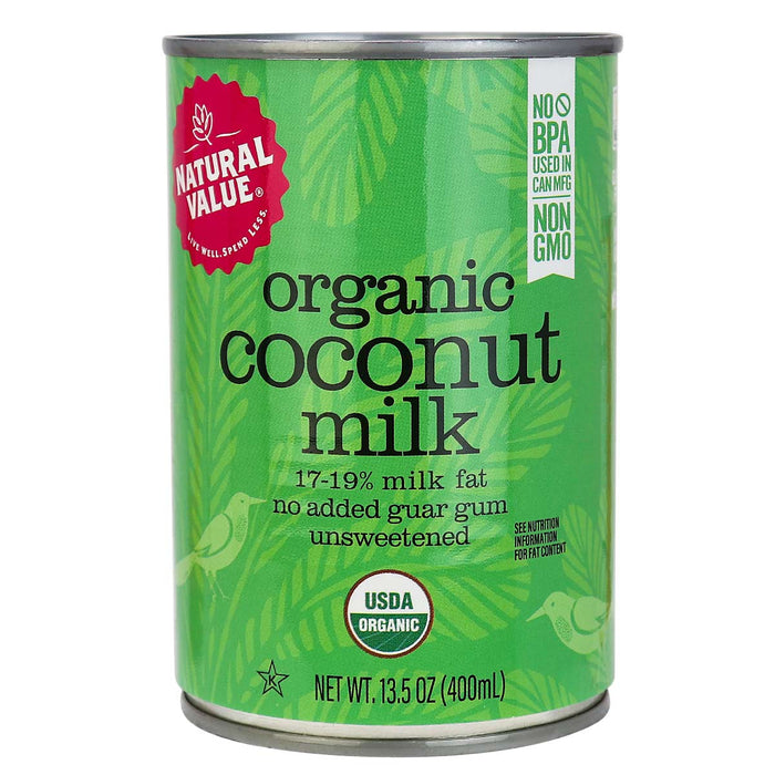 Natural Value Organic Coconut Milk 400ML ORG