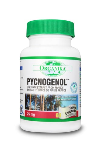 Organika Pycnogenol 25mg 60 Tablets
