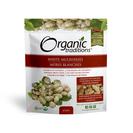 Organic Traditions White Mulberries 227g
