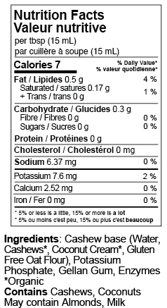 Plant Veda Dairy Free Cashew For Coffee 500ml