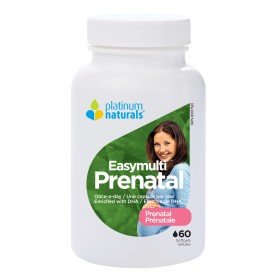 Platinum Naturals - Easy Multi Prenatal with DHA 60 Softgels