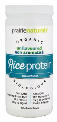 Prairie Naturals Organic Rice Protein - Unflavoured 360g