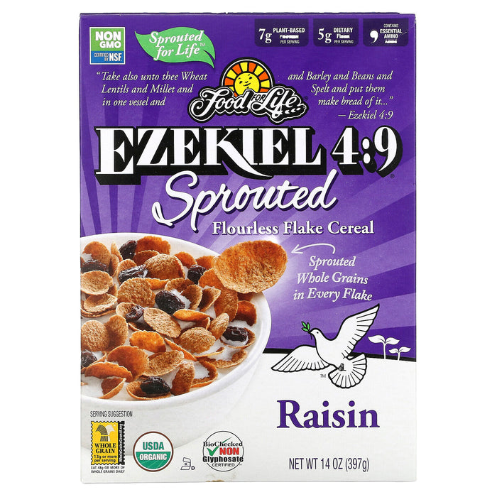 Ezekiel 4:9 Sprouted Flourless Raisin Cereal 397g