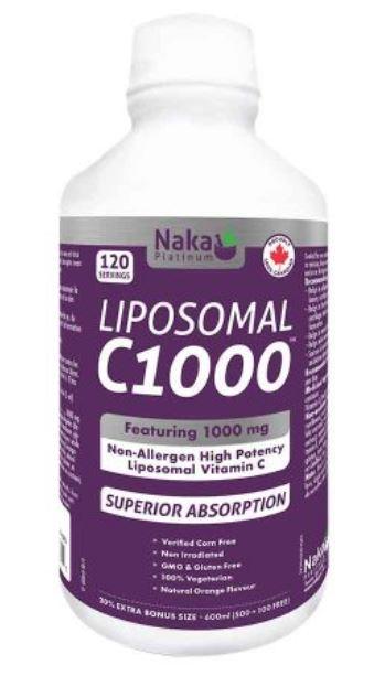 Naka Platinum Liposomal Vitamin C1000 600ml