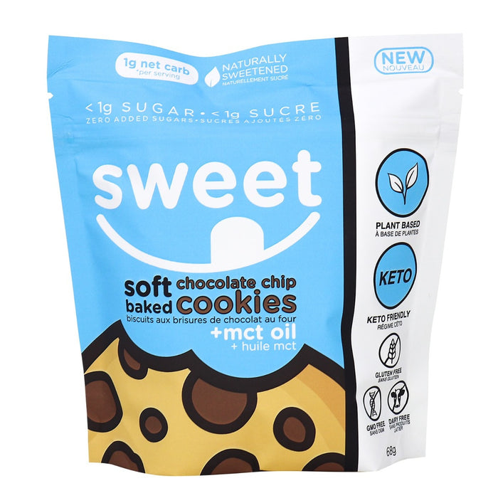 Sweet Soft Baked Chocolate Chip Keto Cookies 68g
