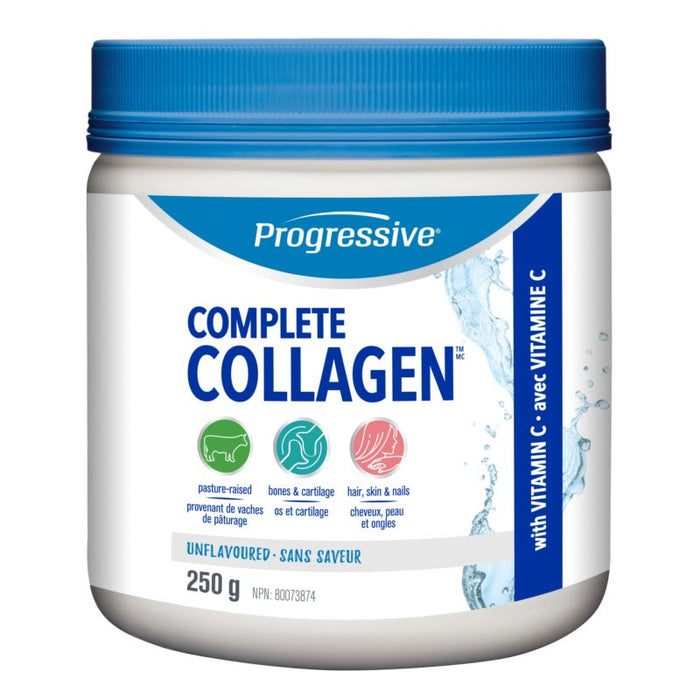 Progressive Complete Collagen Powder Unflavoured  with Vitamin C  250g