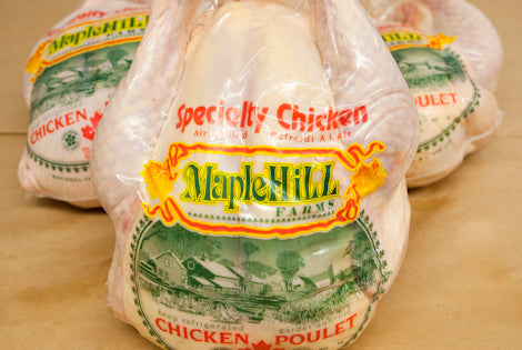 Maple Hill Farms Chicken Whole Free Range Un-Medicated Air Chilled 1each